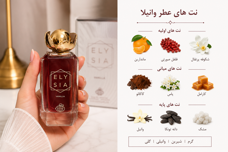 عطر ادکلن کایالی وانیلا (شرکت فرگرانس ورد)حجم۱۰۰میل