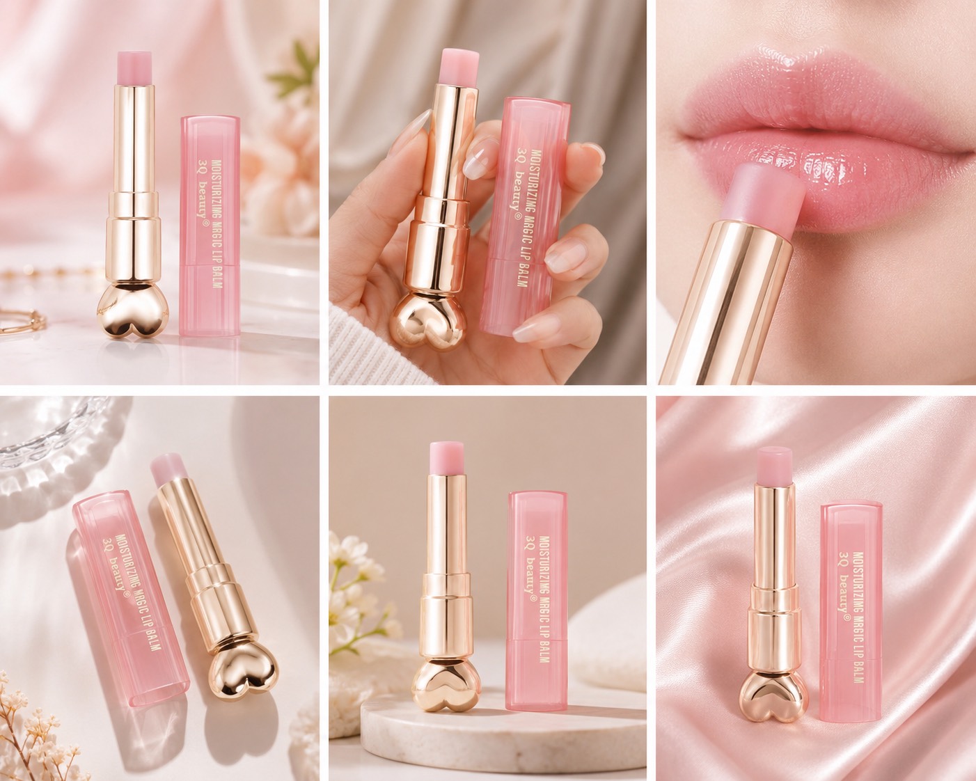 بالم لب حرارتی 3Q Beauty مدل Sweet Sugar بافت سبک
